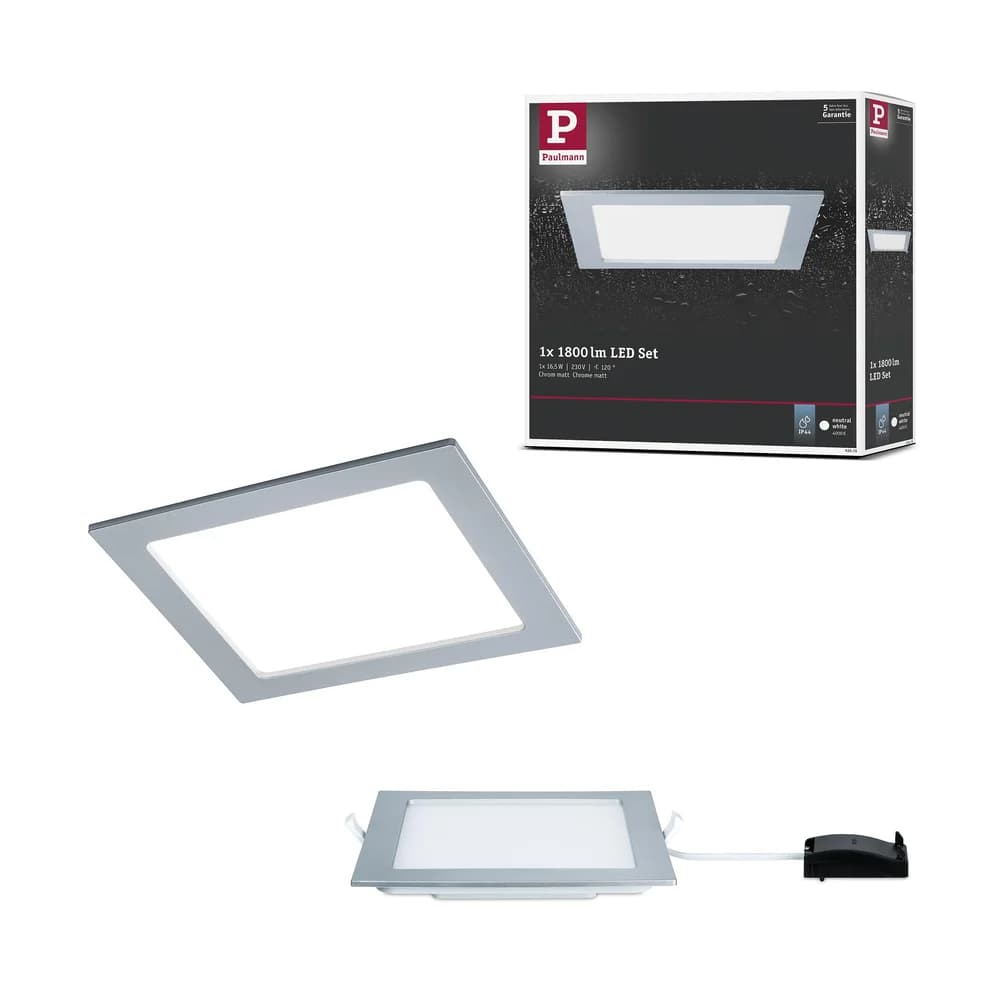 Paulmann LED Einbaupanel - Silber