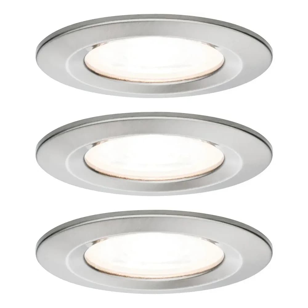 Paulmann LED Einbauleuchte Nova Basisset starr - Grau