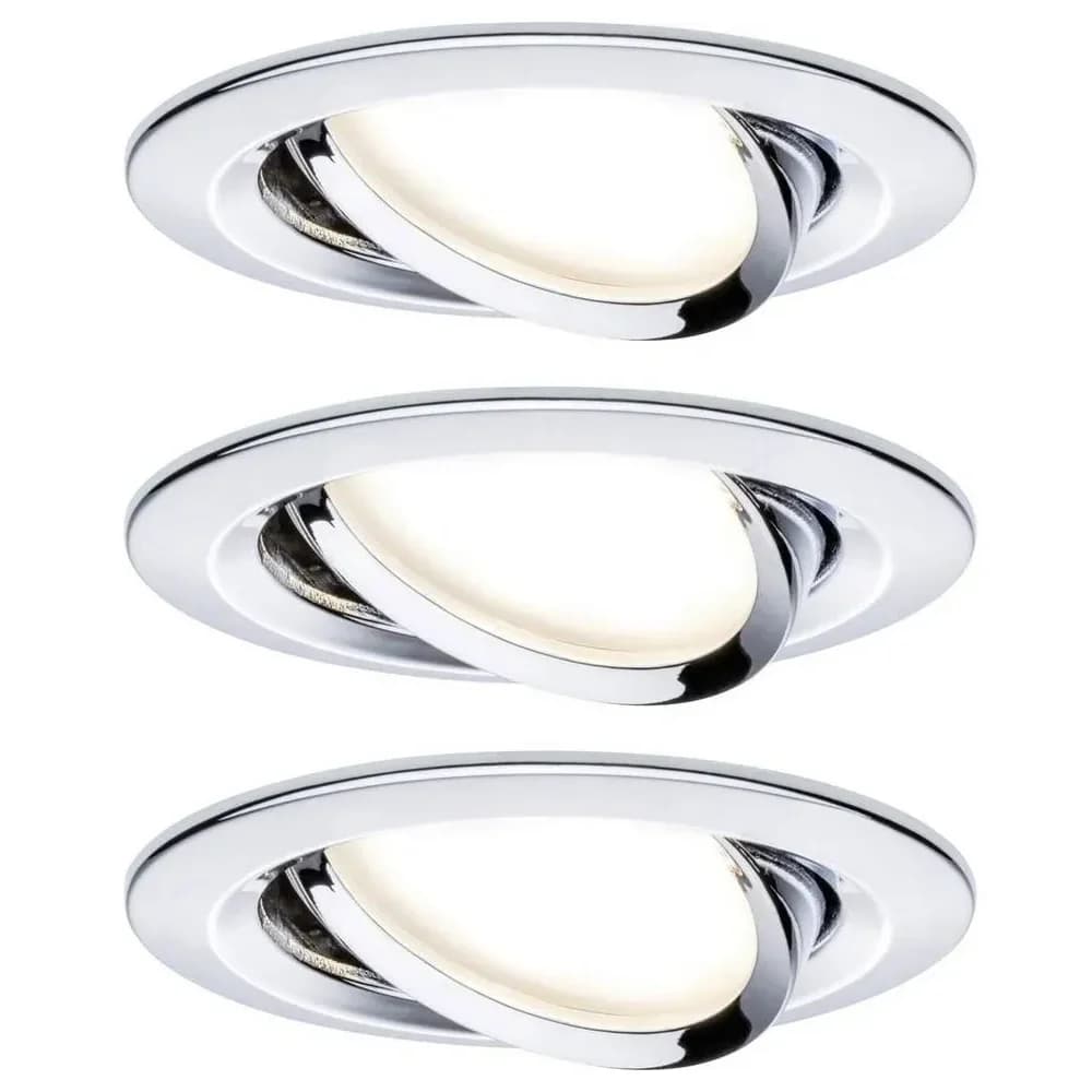 PAULMANN EBL Nova Coin 3stepdim rd schw LED 3x6W