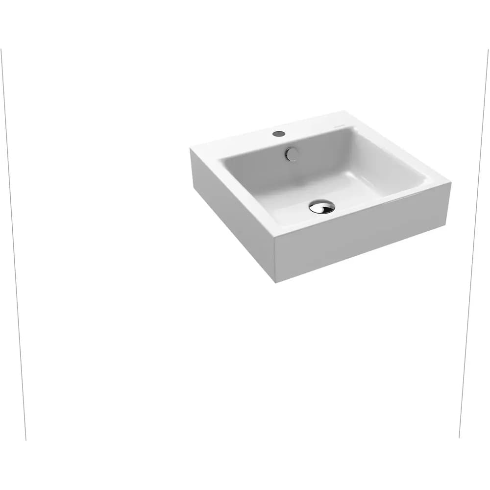 KALDEWEI PURO Wandwaschtisch 3163, 460x460x120mm, 901306013001, Ausführung: mit 1-er Hahnlochbohrung