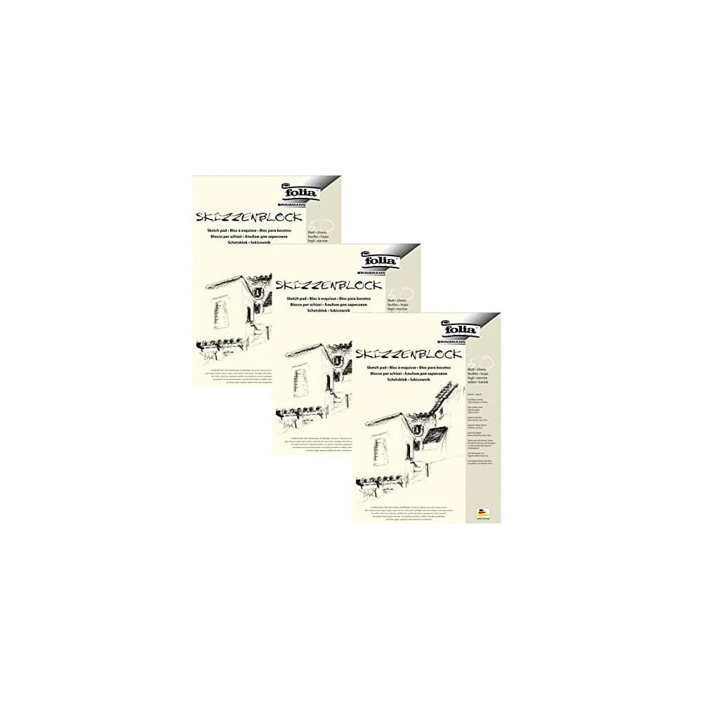 Folia 8304 Skizzenblock DIN A4 120 g/m2 50 Blatt - Weiß