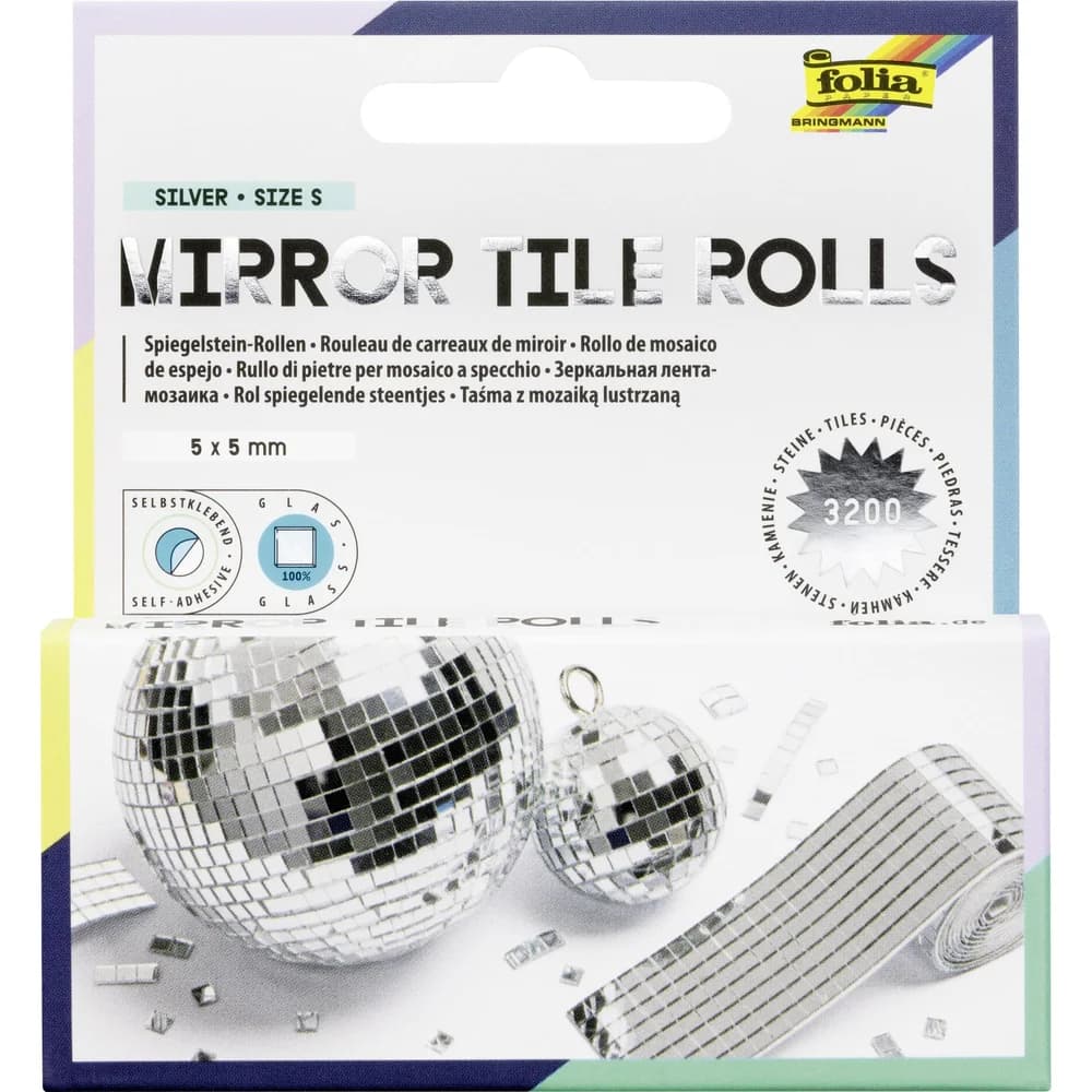 folia Spiegelstein-Rolle, 5 x 5 mm, 2x 1 m