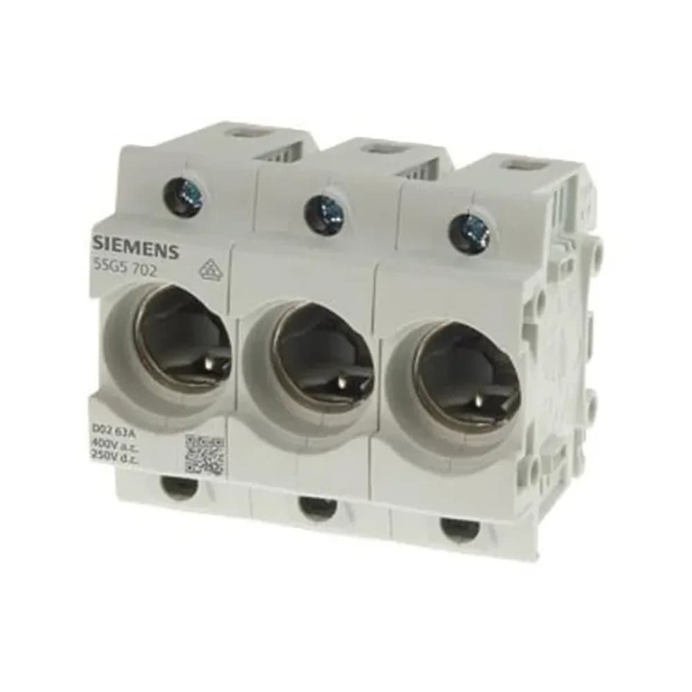 Neozed fuse base d02 3-pole 63 a