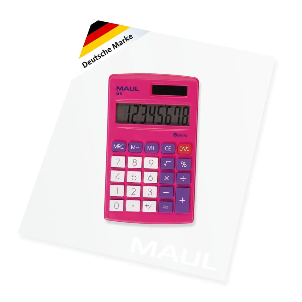 MAUL Taschenrechner M8 pink