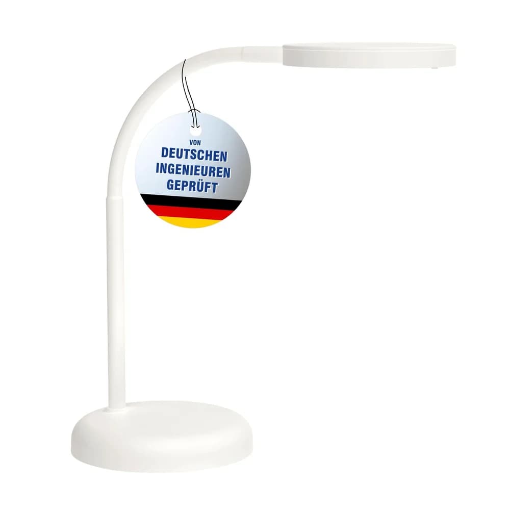 MAUL Tischleuchte MAULjoy LED 3.000 K Standfuß weiß