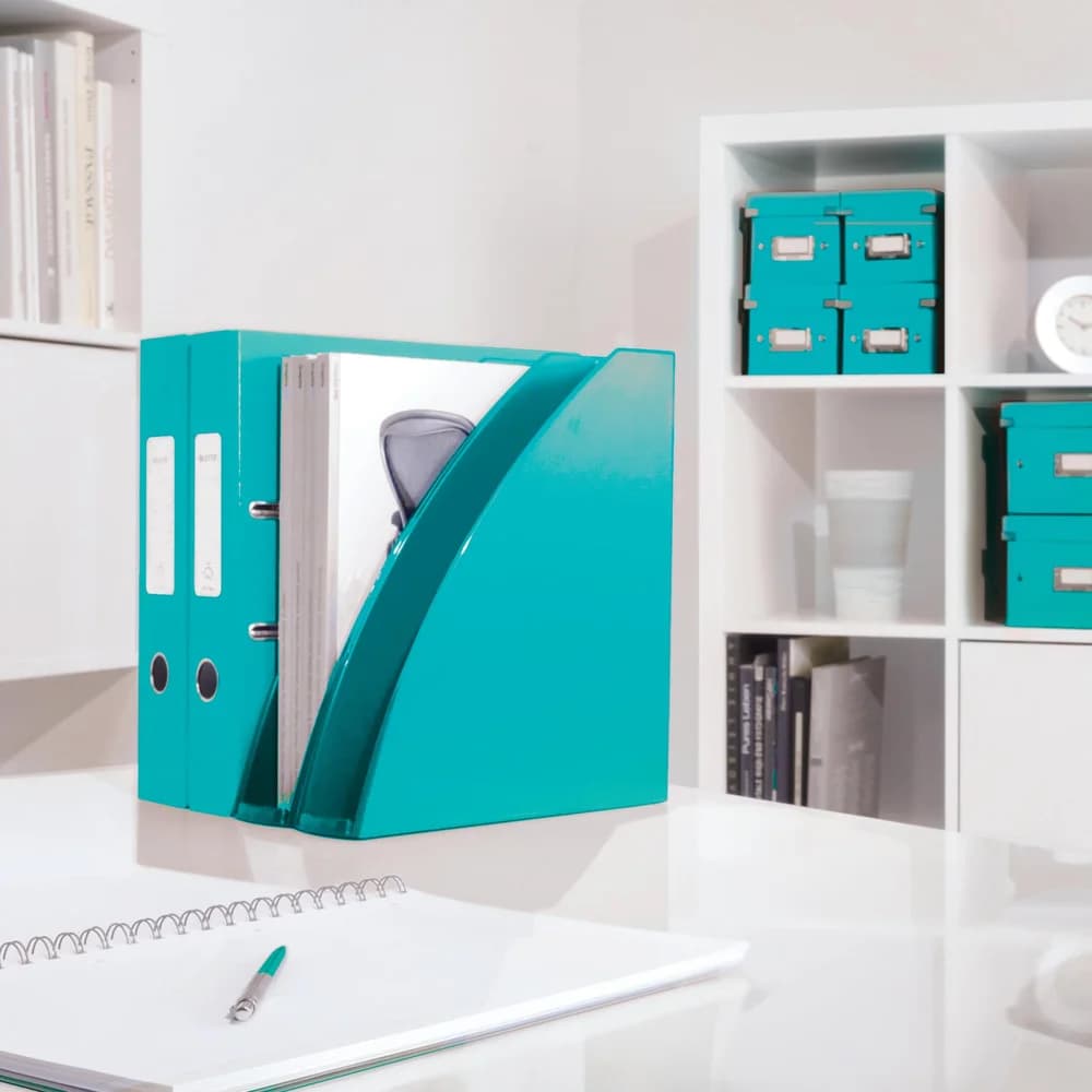 LEITZ Stehsammler Wow A4 PS eisblau