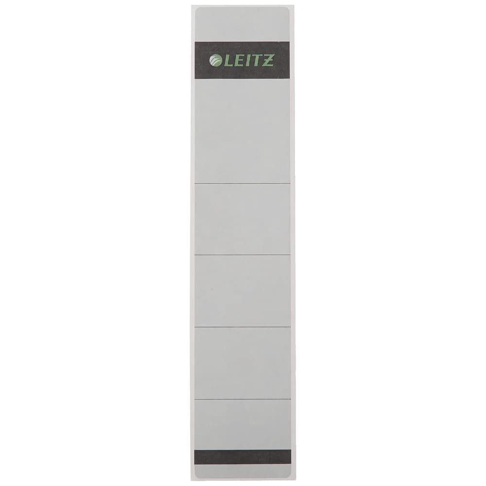 LEITZ Ordneretiketten 1643 grau 192 x 39 mm - 10 Etiketten