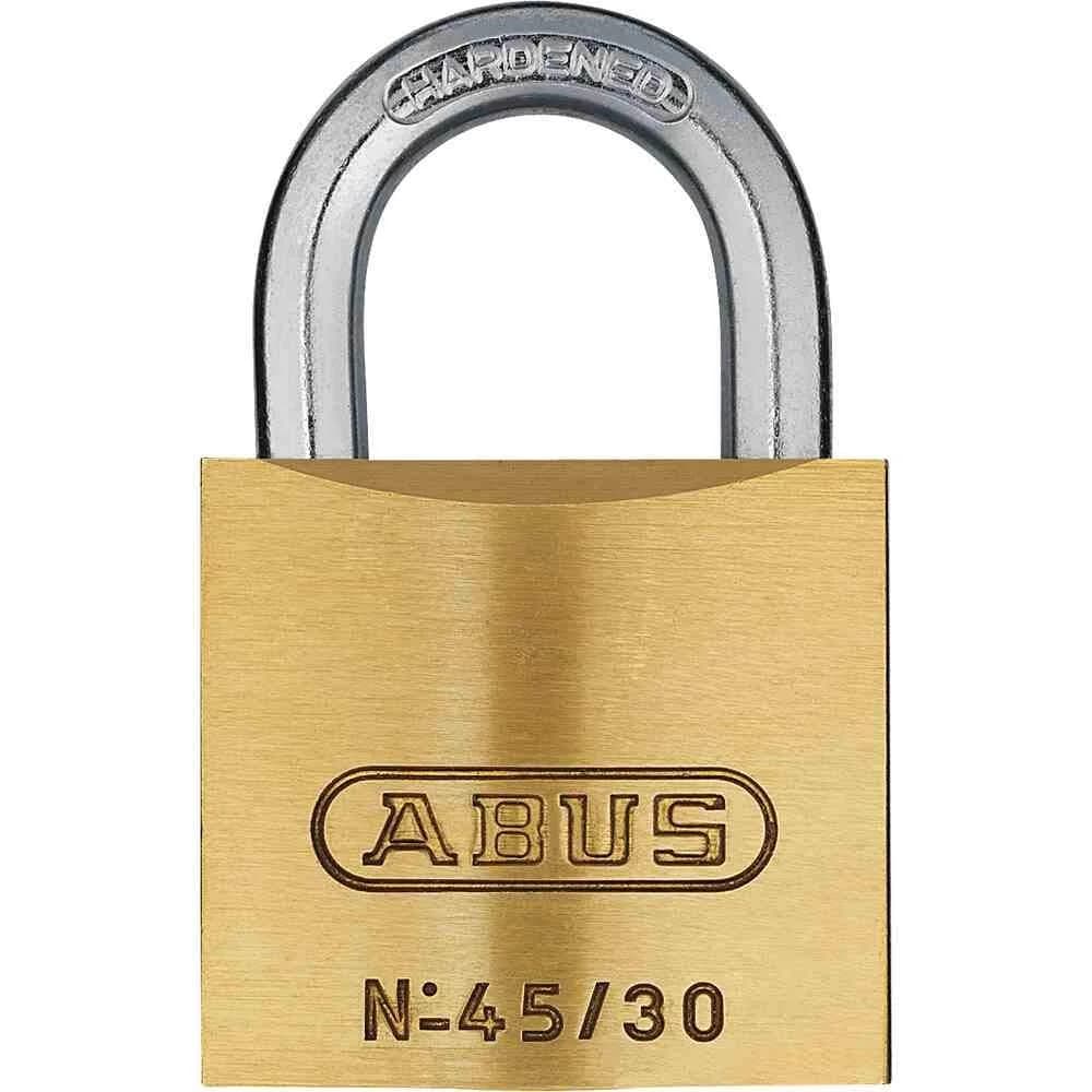 Zylindervorhangschloss 45/30 Schlosskörper-B.29mm MS versch.-schl.ABUS