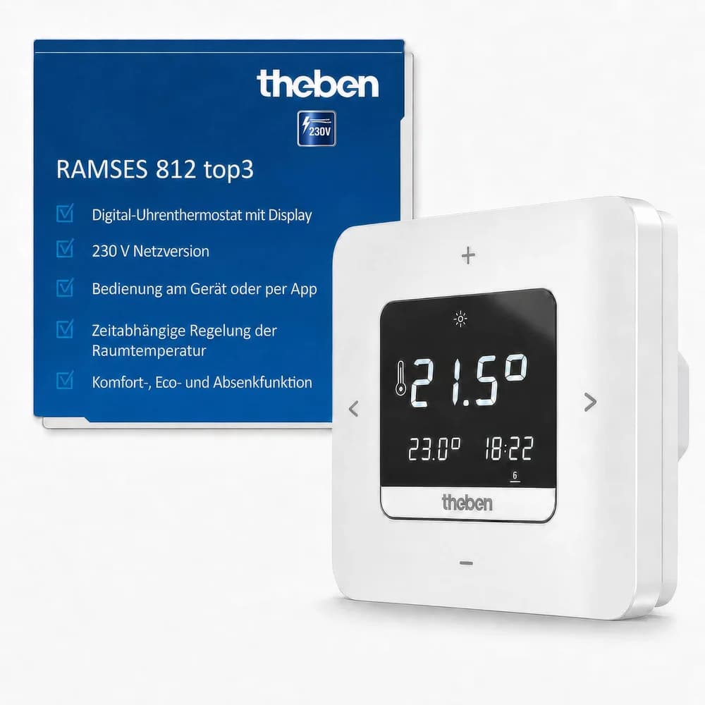 Uhrenthermostat Theben RAMSES 812 top3