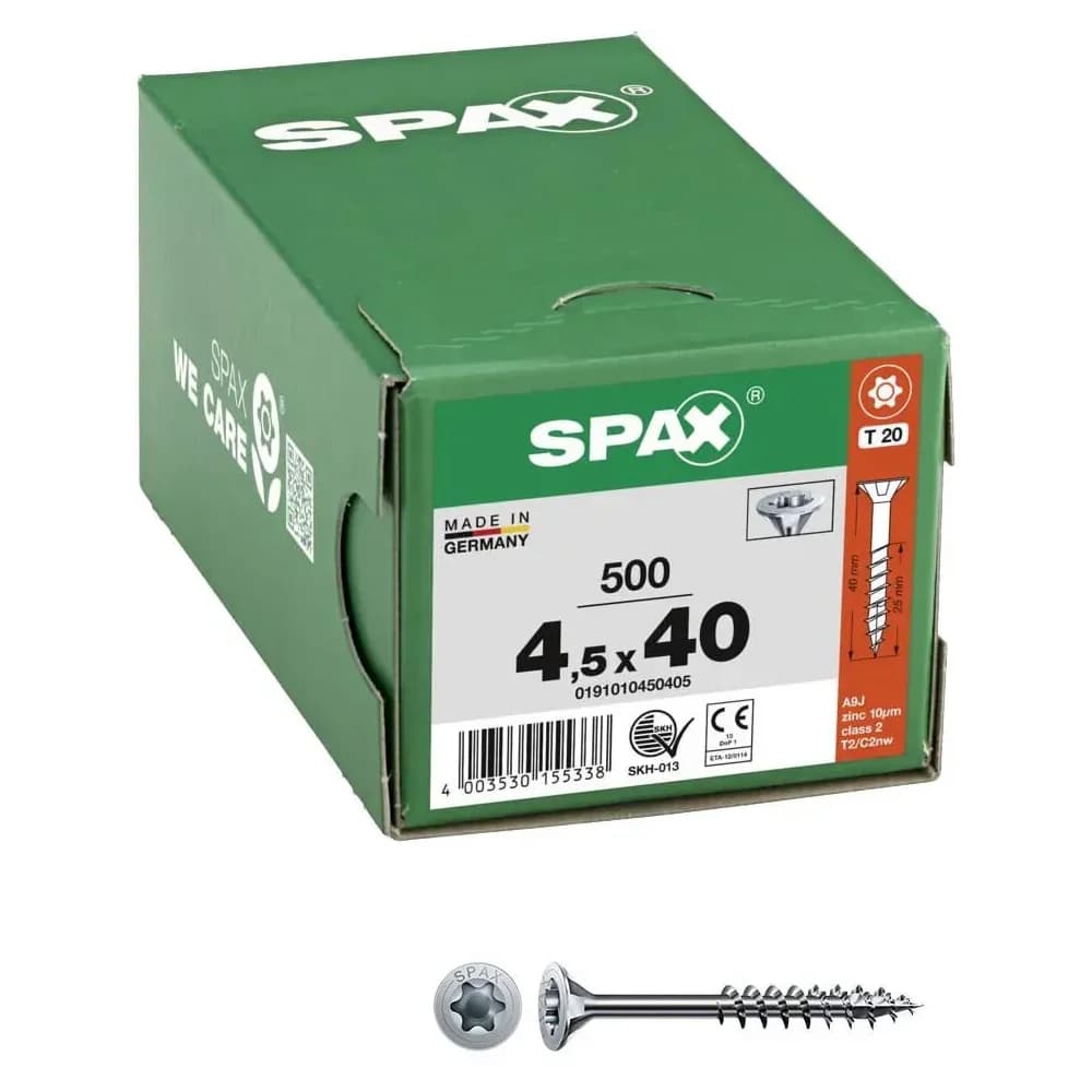 SPAX® Universalschrauben T20 4,5x40 500 St.