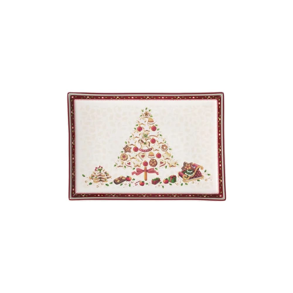 Villeroy & Boch Winter Bakery Delight Gebäckplatte rechteckig groß 39x26,5cm