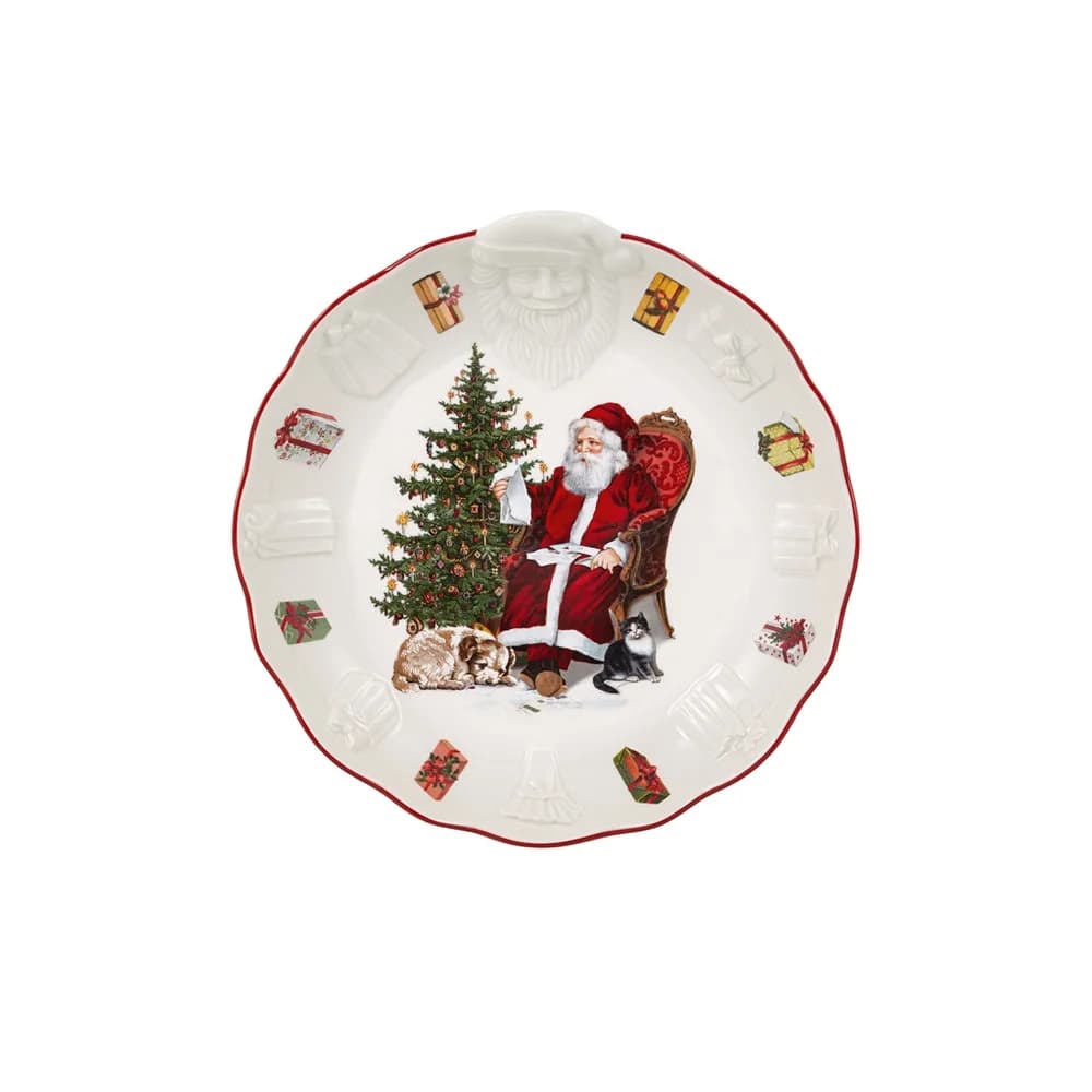 Villeroy & Boch Toy's Fantasy Schale mit Santa Relief: Wunschzettel 25cm