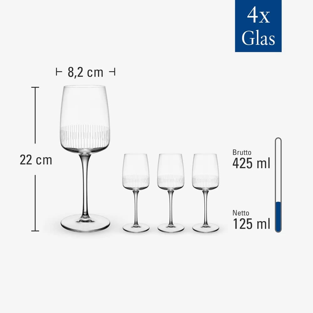 Villeroy & Boch Afina Weißweinglas Set 4tlg.