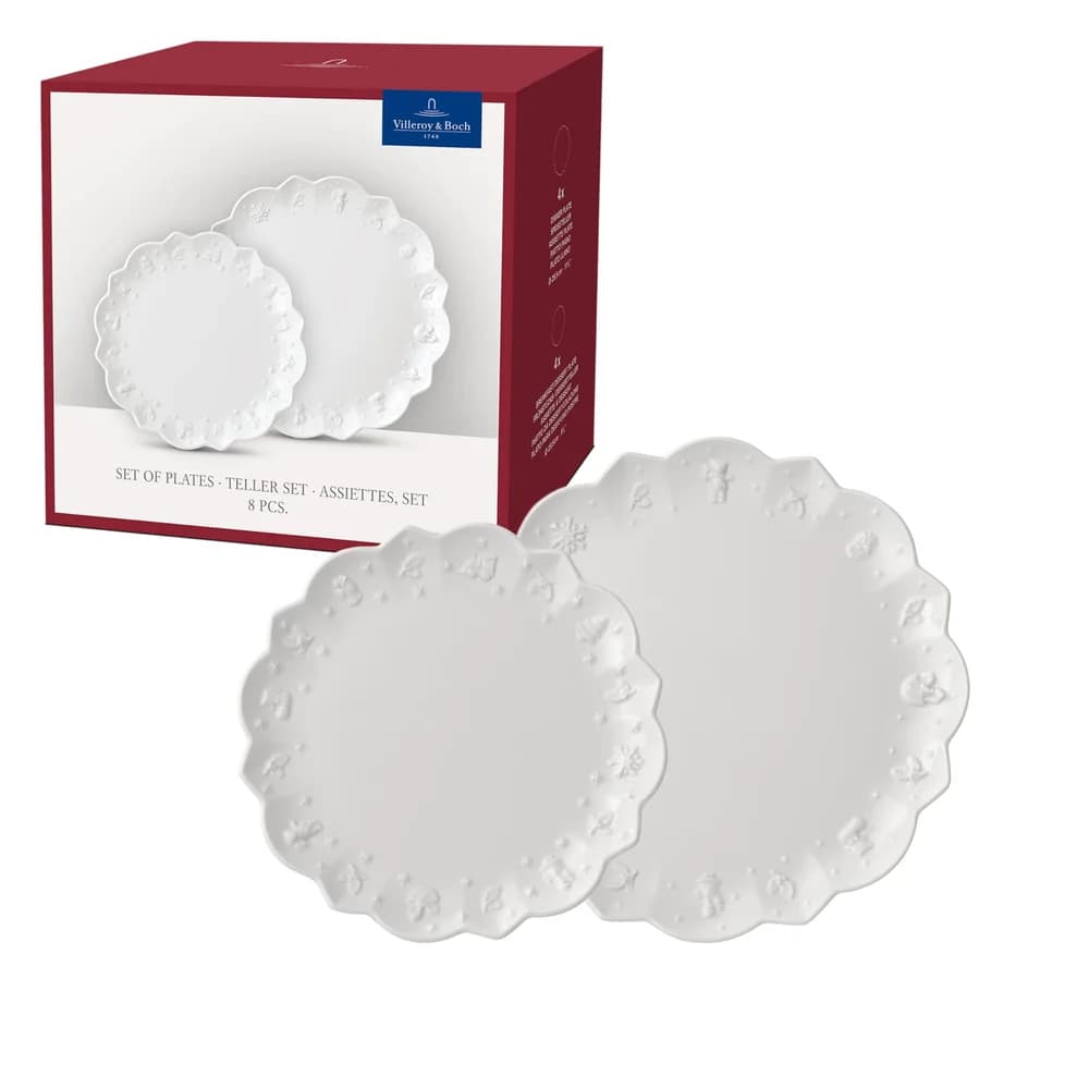 Villeroy & Boch Toy's Delight Royal Classic Teller Set 8tlg. Premium Porcelain 1486589015 - Weiß