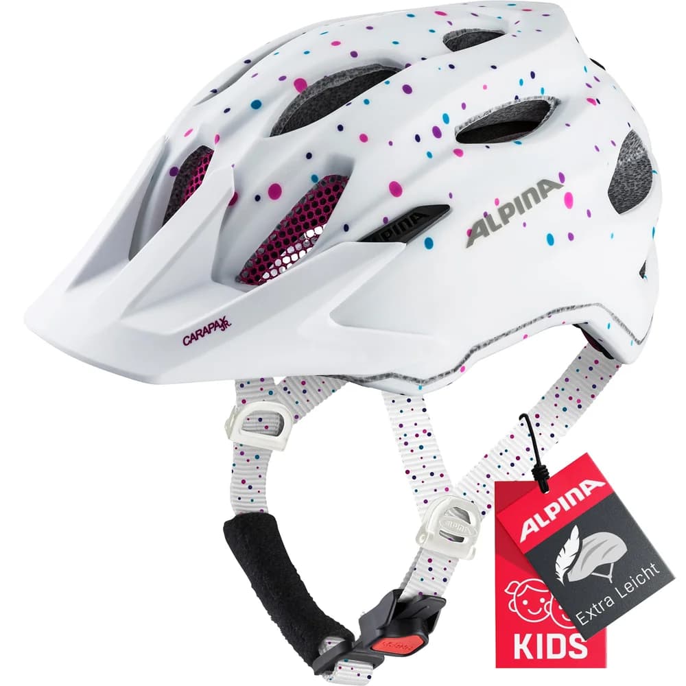 ALPINA CARAPAX JR Helm 2026 white polka dots - 51-56