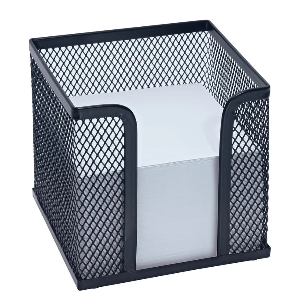 WEDO Notizzettel Zettelbox Office 10x10x10cm schwarz schwarz