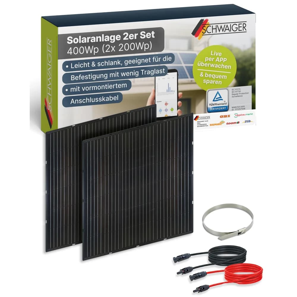 Schwaiger SOPA5400 Solarmodul 400 W Monokristallines Silizium