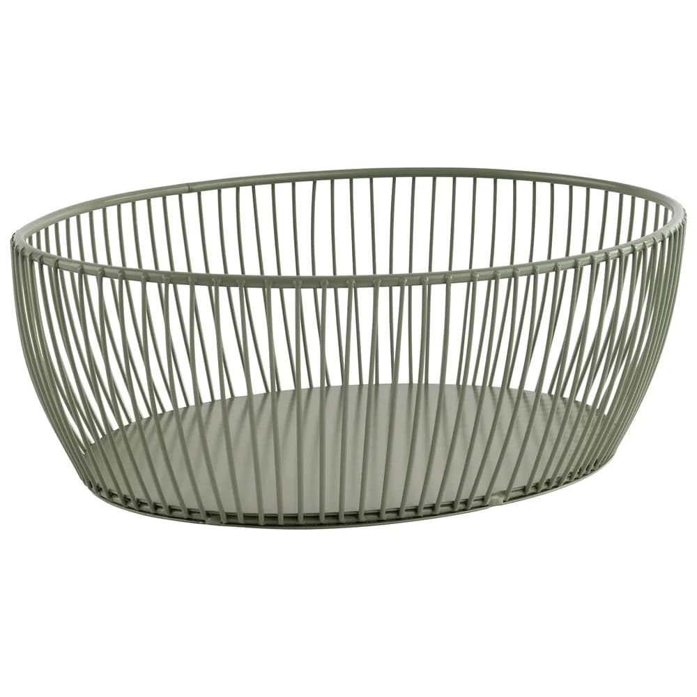 APS Korb -SVART- in smoke green 24 x 19 cm, H: 8 cm