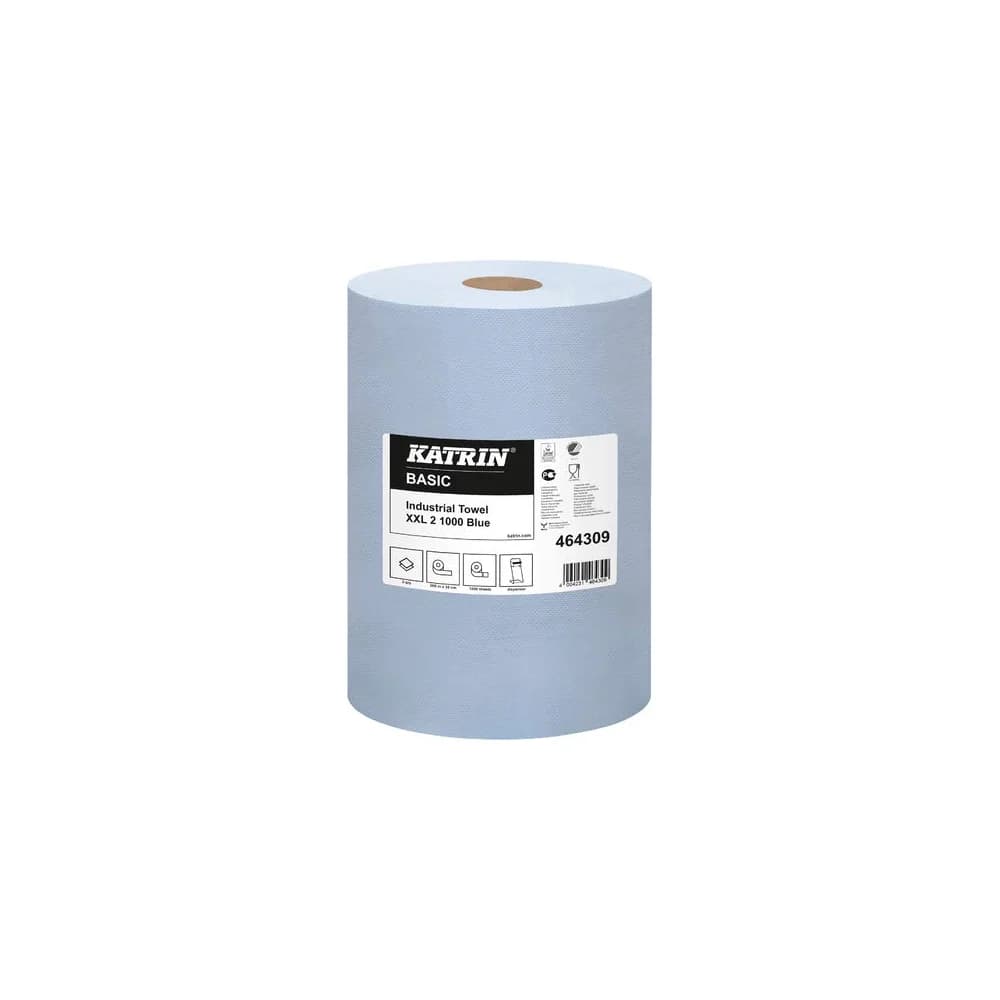 KATRIN® Putztuchrollen 2-lagig blau