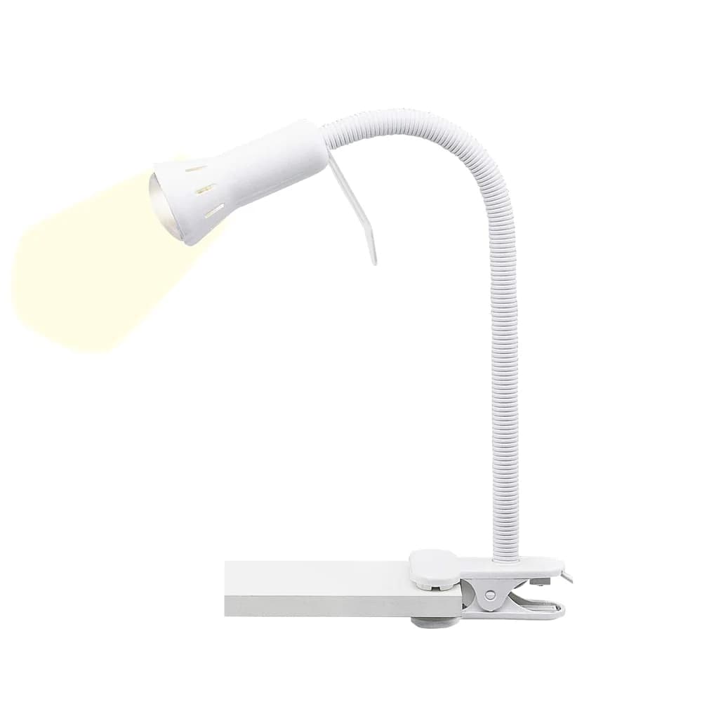 BRILLIANT FLEX Klemmleuchte 52 cm Metall / Kunststoff Weiß, 24705T05