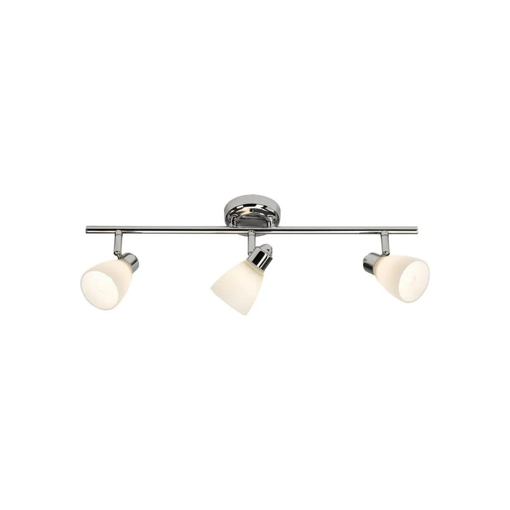 Brilliant Kensington Spotrohr 3flg chrom/weiß