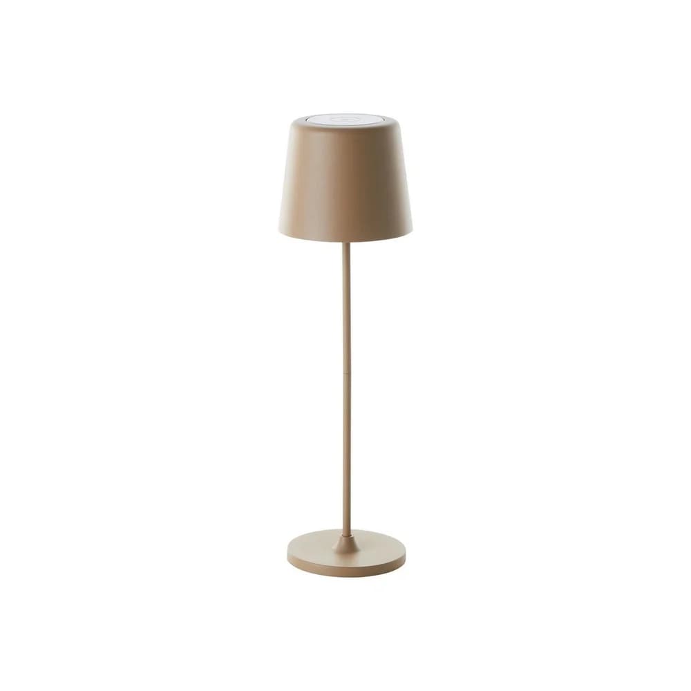 Brilliant Lampe Kaami LED Außentischleuchte 37cm cappuccino matt Metall/Bambus gold 2 W LED integriert