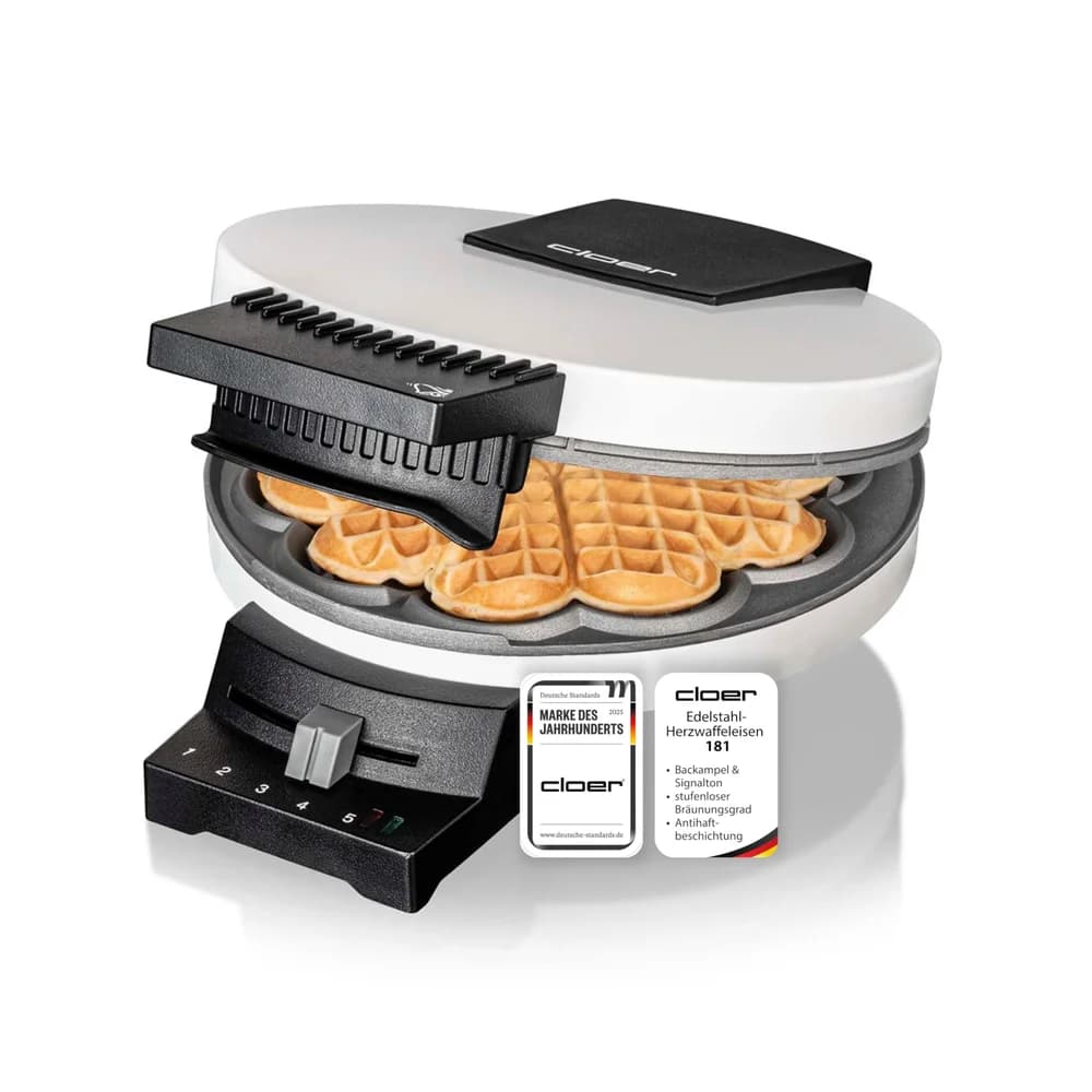 Cloer Waffeleisen 181 weiß