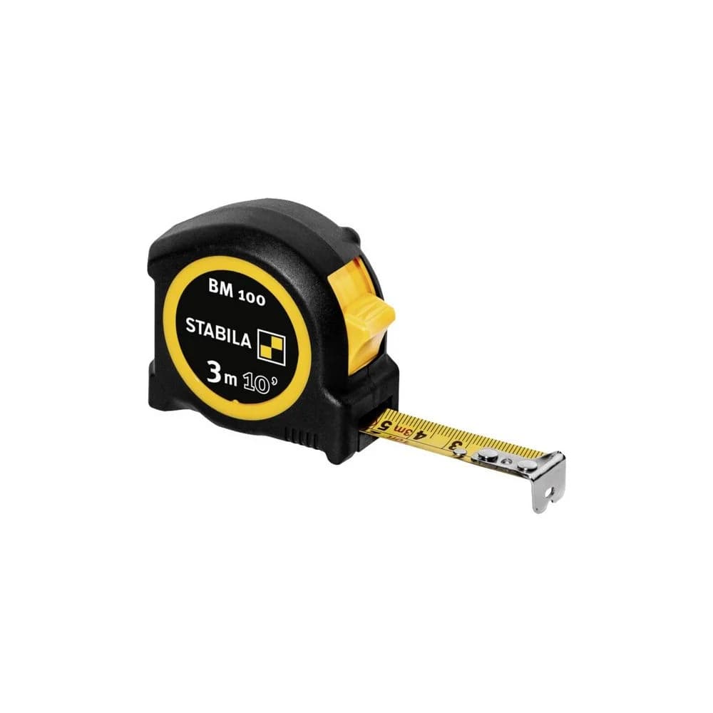 STABILA Taschenbandmaß 3 m (10") cm/inch-Skala BM 100