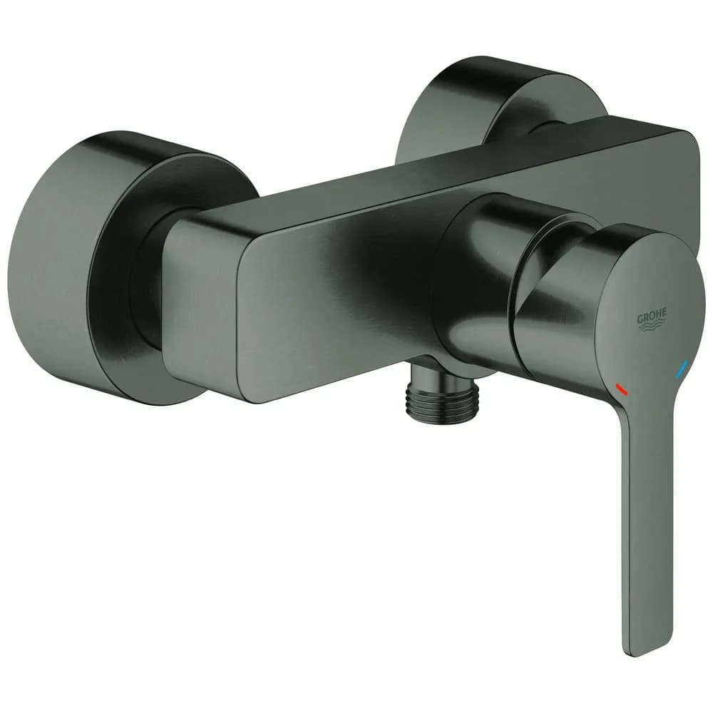 Grohe Lineare Brause-Einhebelmischer 33865AL1 hard graphite gebürstet, Wandmontage