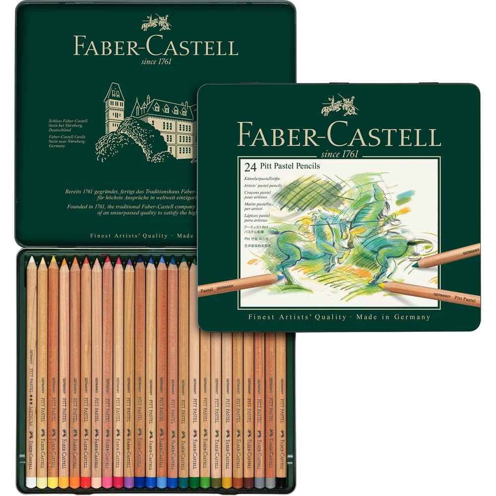Faber-Castell Pitt Pastellstift, 24er Metalletui