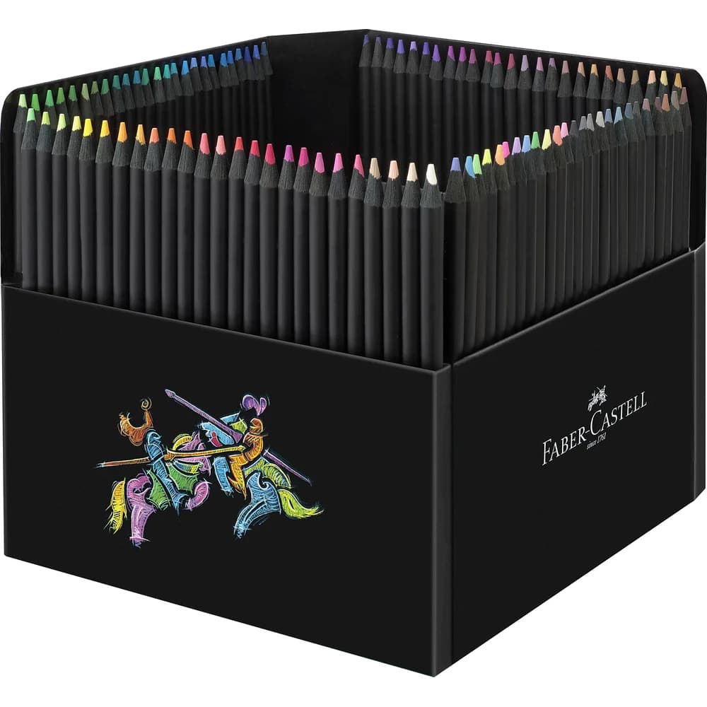 Faber-Castell Buntstifte »Black Edition« 100 Stück Kartonetui schwarz