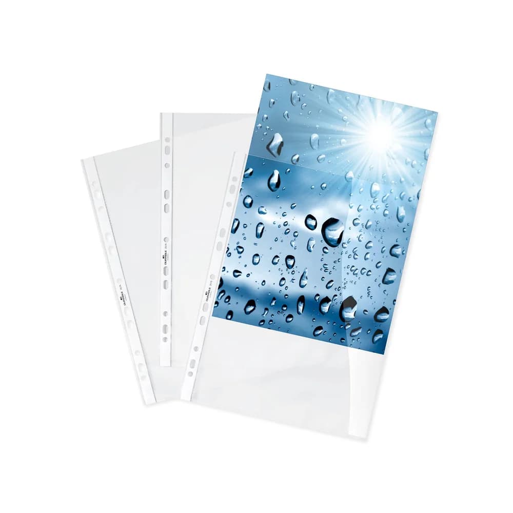 Durable Prospekthüllen A4 glasklar - 100 Stück transparent