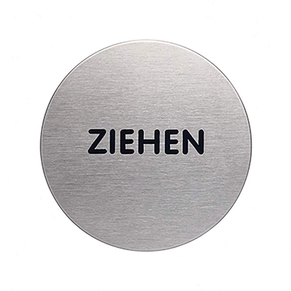 Durable Piktogramm PICTO 490161 ZIEHEN metallic silber