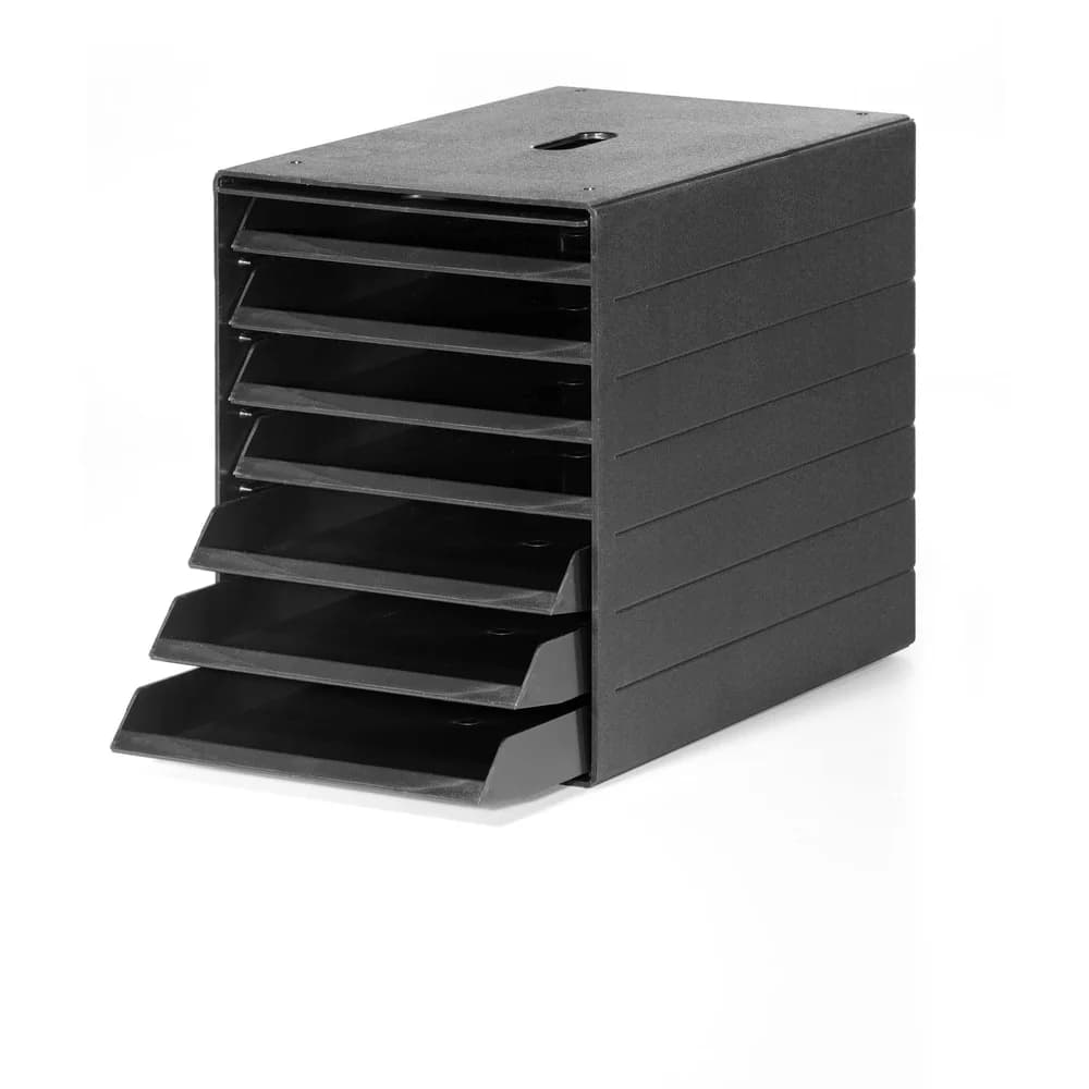 Durable Schubladenbox »Idealbox Plus 7« mit Frontplatte grau, 23.5x3.4x32.5 cm
