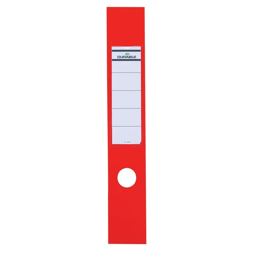 Durable Selbstklebende Rückenschilder »Ordofix« rot, 8 cm