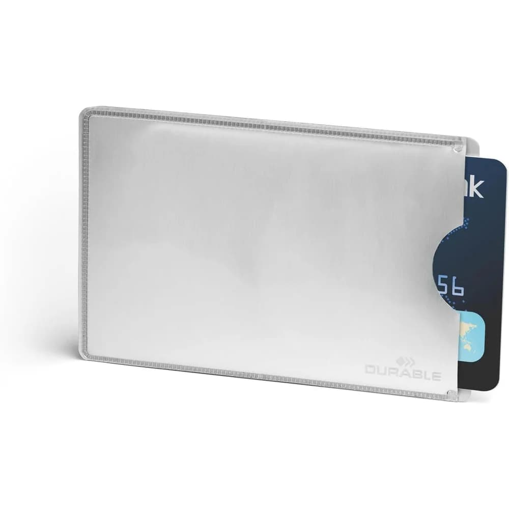 Durable 890023 Kartenhülle Silber