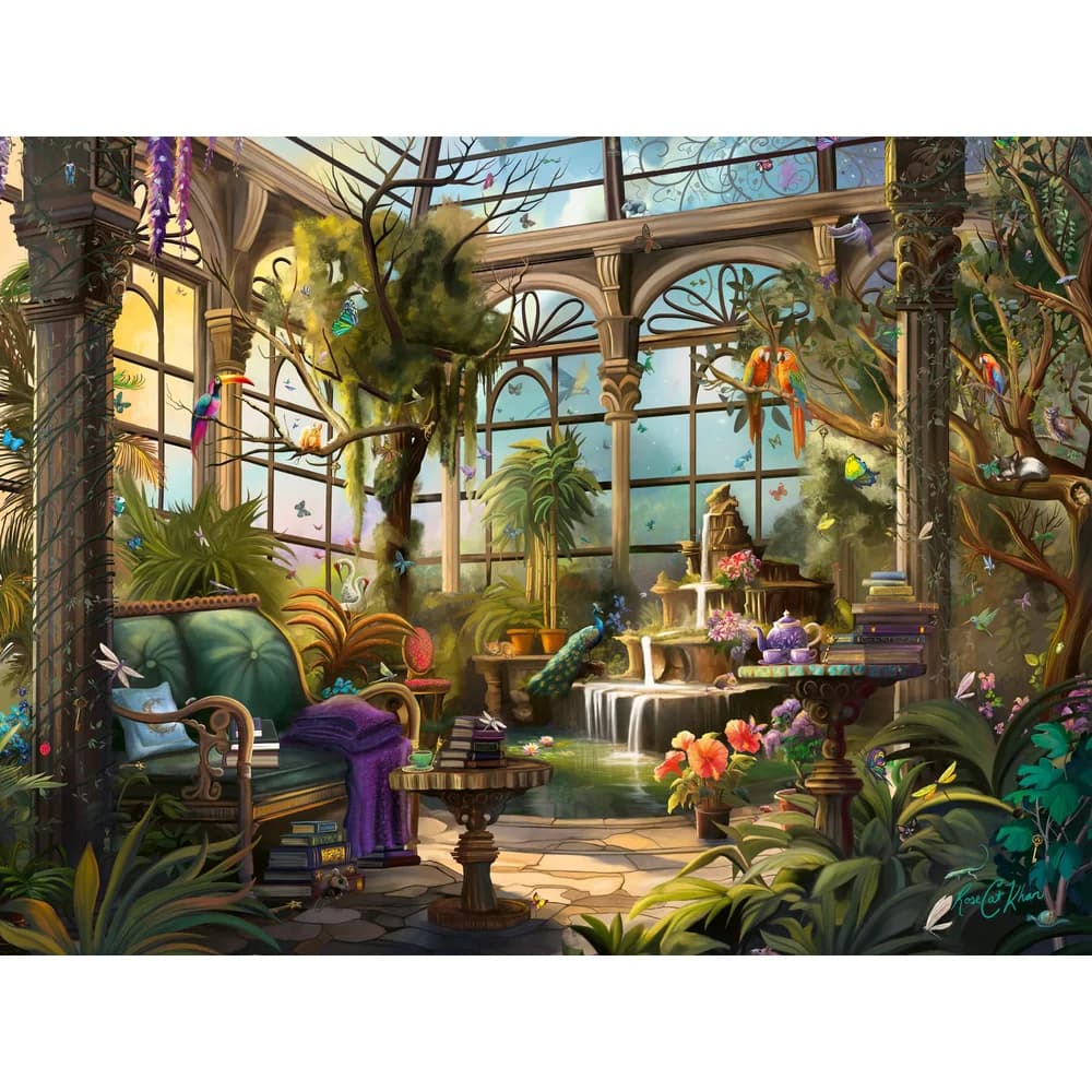 Ravensburger Puzzle 1500 Teile Puzzle The Green House 12001397, Puzzleteile