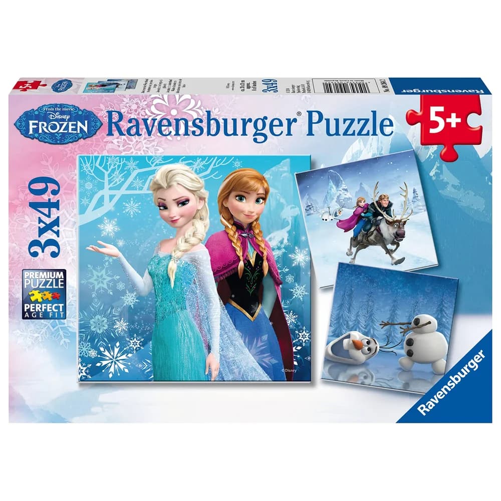 Ravensburger Puzzle Pz. FRO Abenteuer im Winterland 3x49T, Puzzleteile