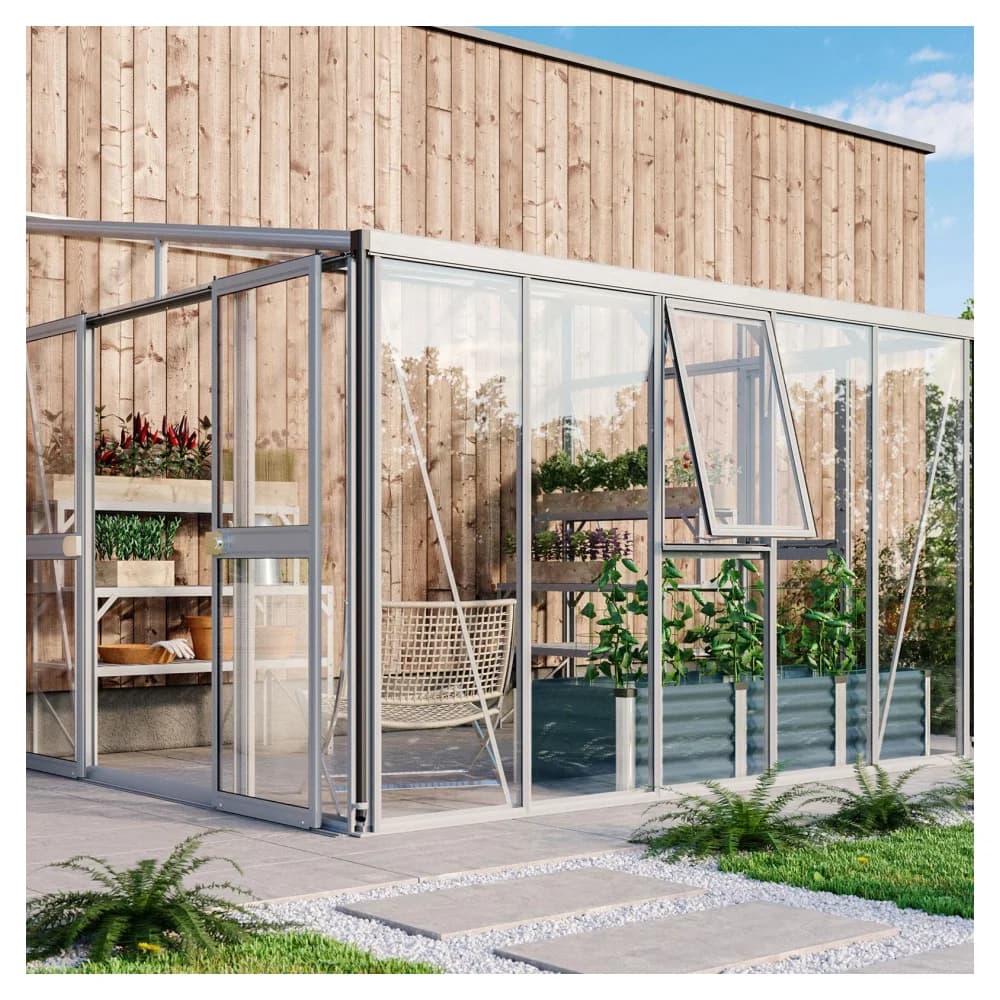Vitavia Anlehn-Gewächshaus "Helena 8600",aluminium,8,6 m2