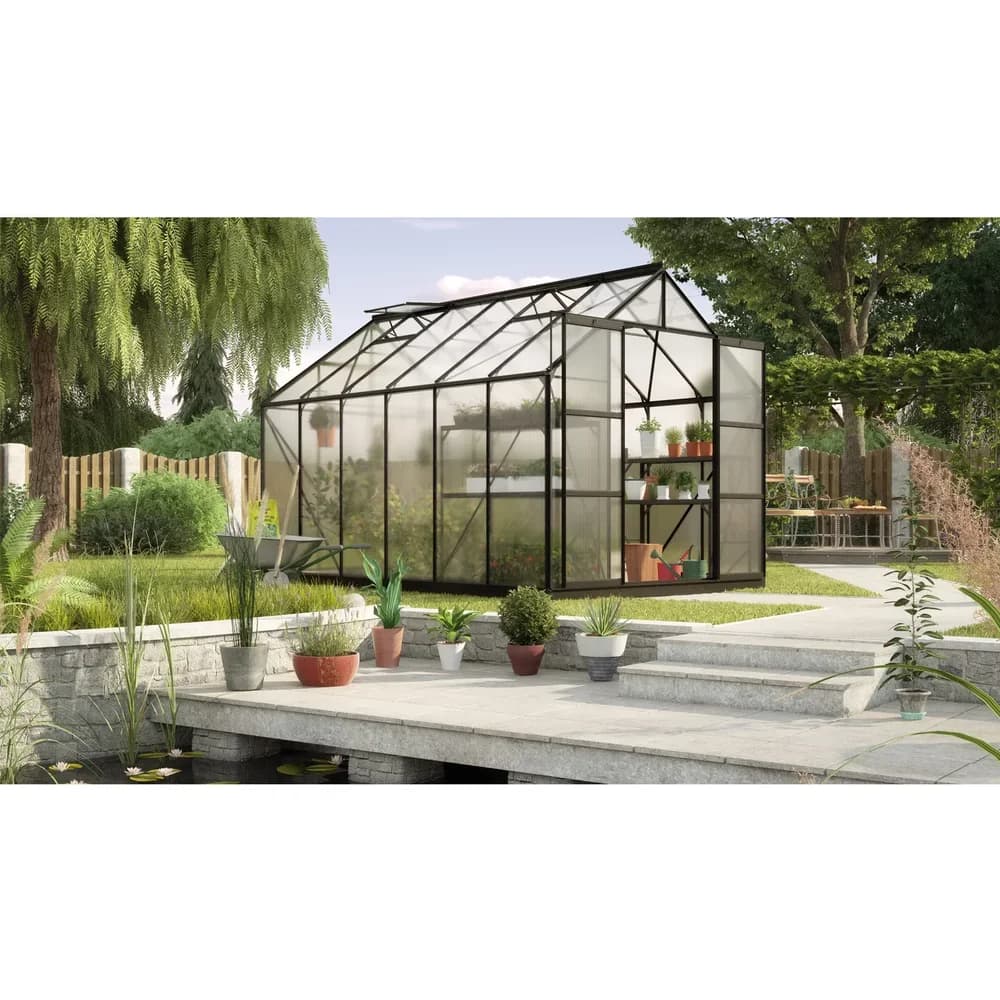 Vitavia Gewächshaus "Uranus 9900",schwarz,9,9 m2