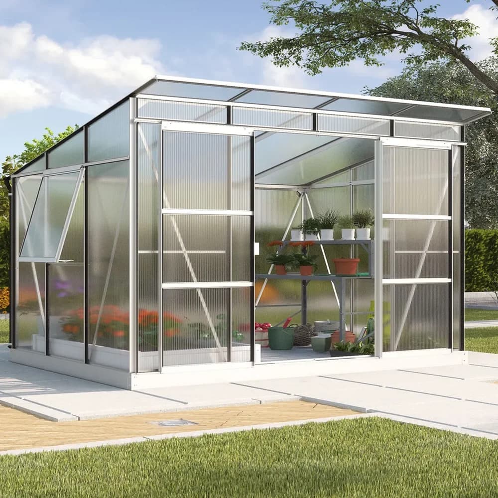 Vitavia Gewächshaus "Freya 5900",aluminium eloxiert,5,9 m2