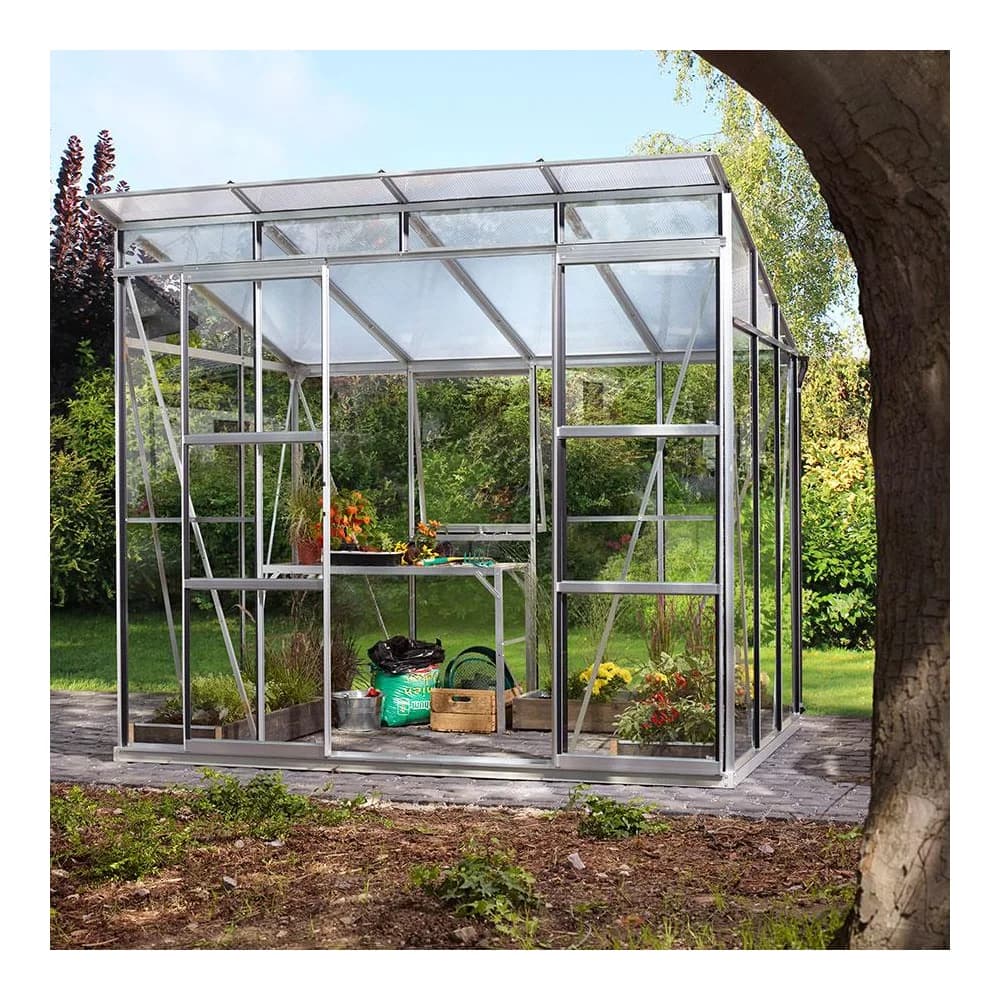 Vitavia Gewächshaus "Freya 5900",aluminium eloxiert,5,9 m2