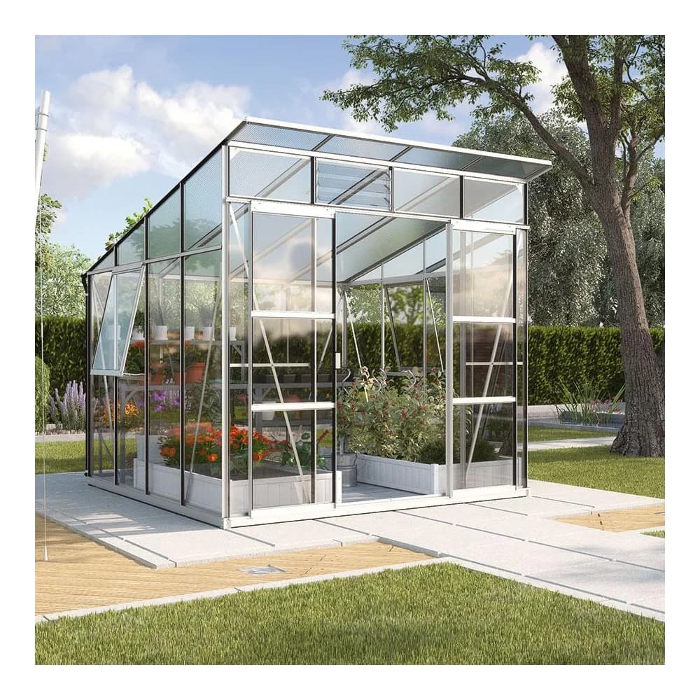 Vitavia Gewächshaus "Freya 7600",aluminium eloxiert,7,6 m2