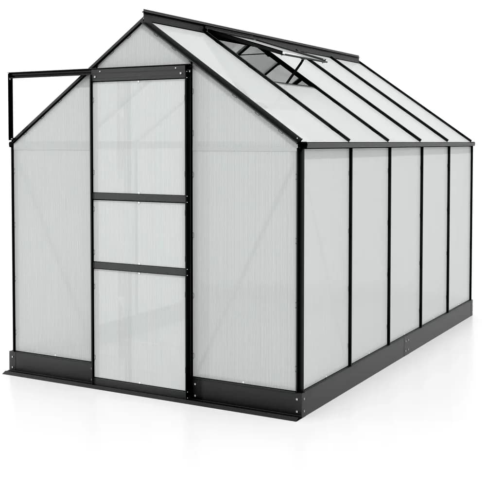 Vitavia Gewächshaus "Apollo 6200",schwarz,6,2 m2
