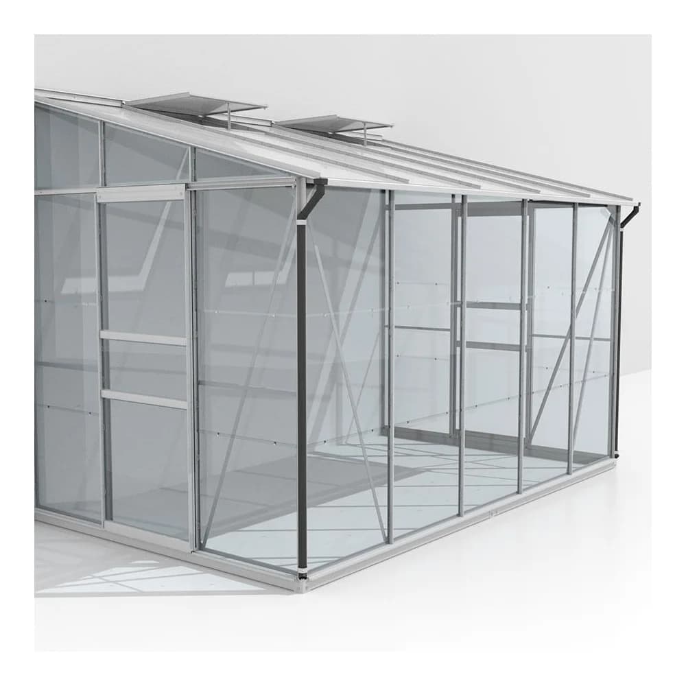Vitavia Anlehn-Gewächshaus "Osiris 6500",aluminium eloxiert,6,5 m2