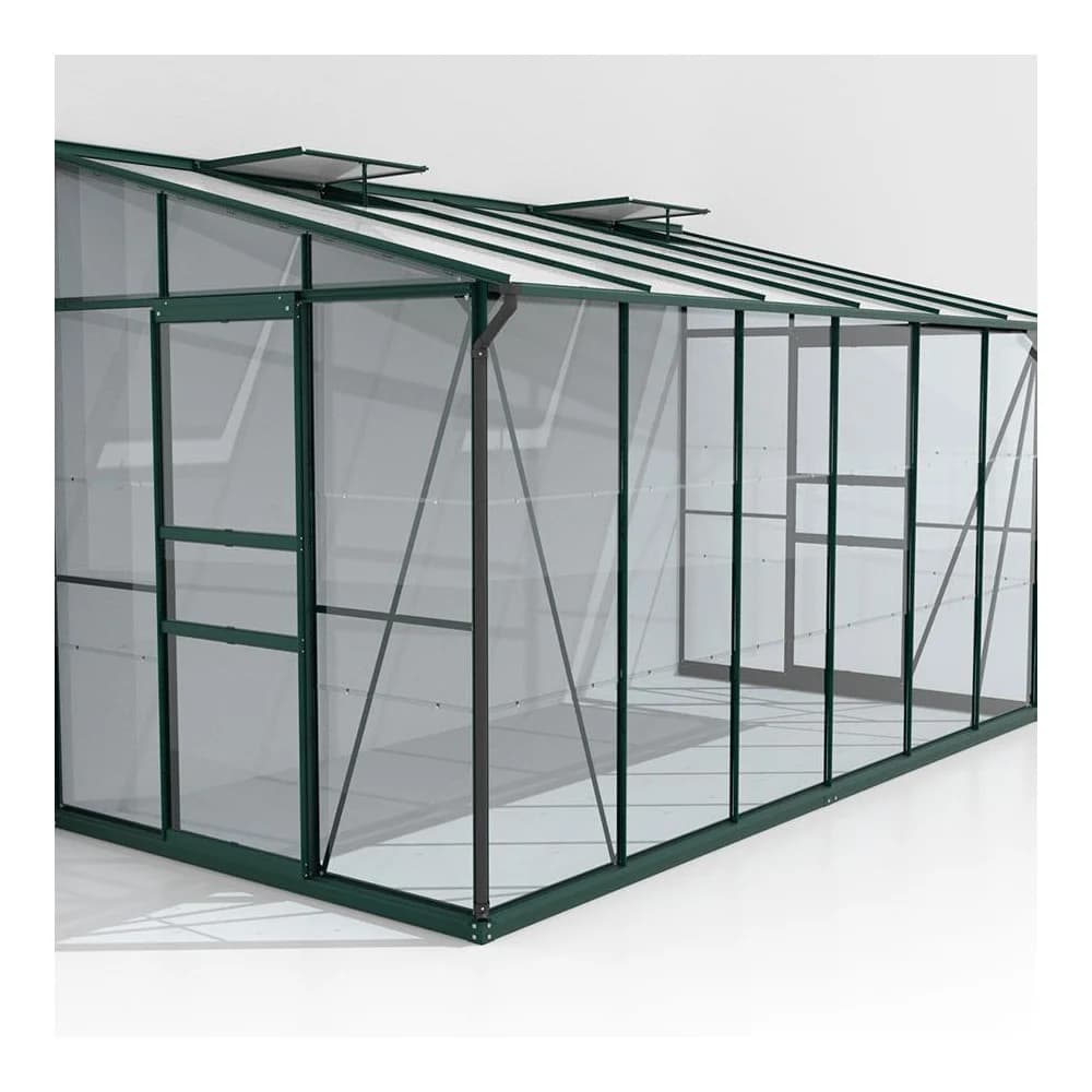 Vitavia Anlehn-Gewächshaus "Osiris 7800",smaragd,7,8 m2