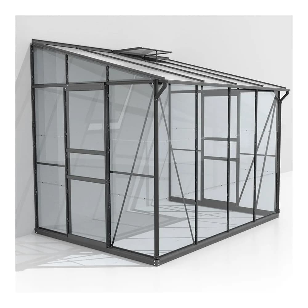 Vitavia Anlehn-Gewächshaus "Osiris 5200",schwarz,5,2 m2