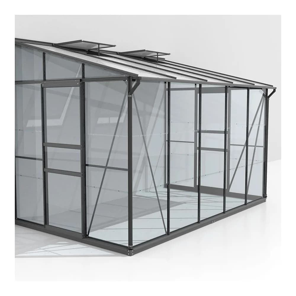 Vitavia Anlehn-Gewächshaus "Osiris 6500",schwarz,6,5 m2