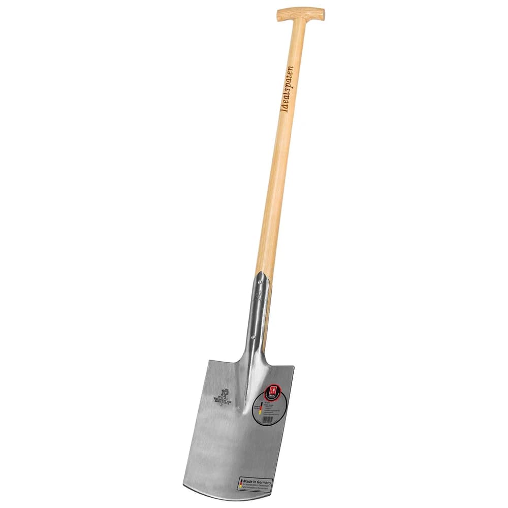 IDEAL Gärtnerspaten IDEAL mit Eschen-T-Stiel 285 x 185 / 180 mm - 10010203