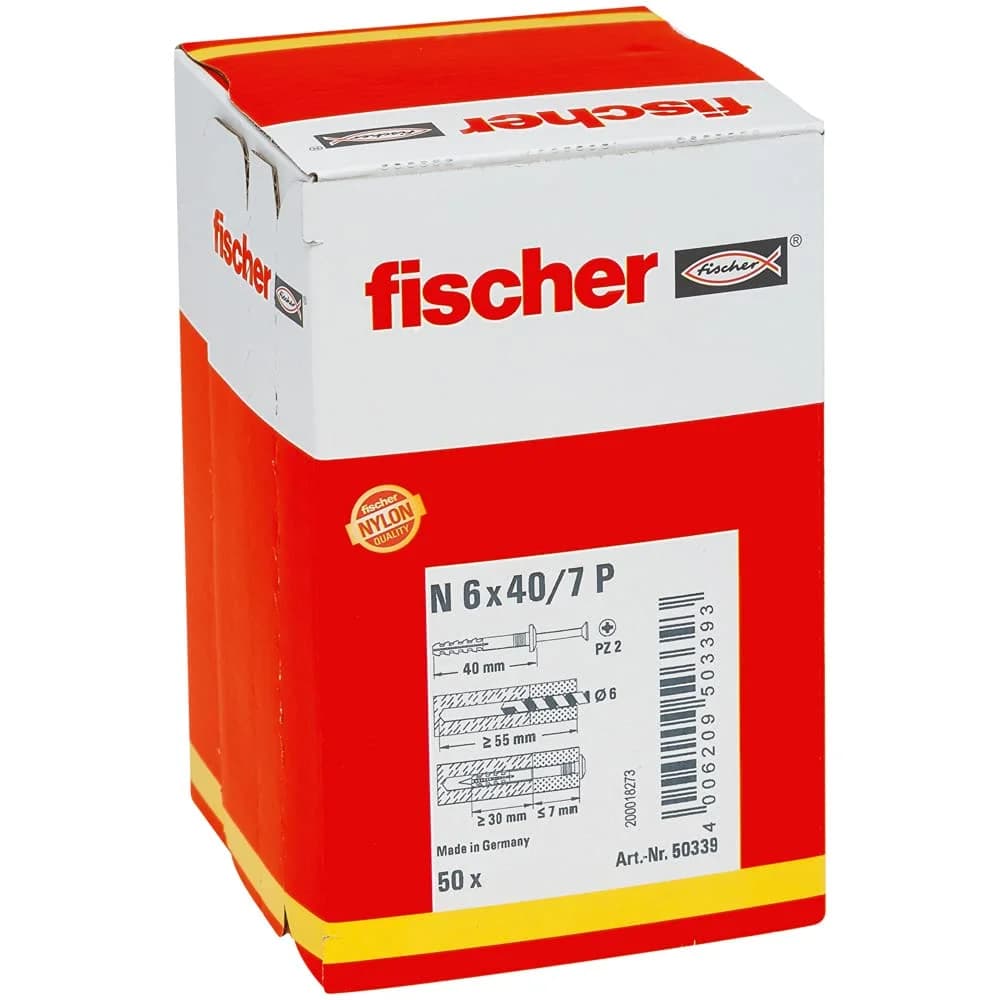 fischer Nageldübel 6x40/7 P